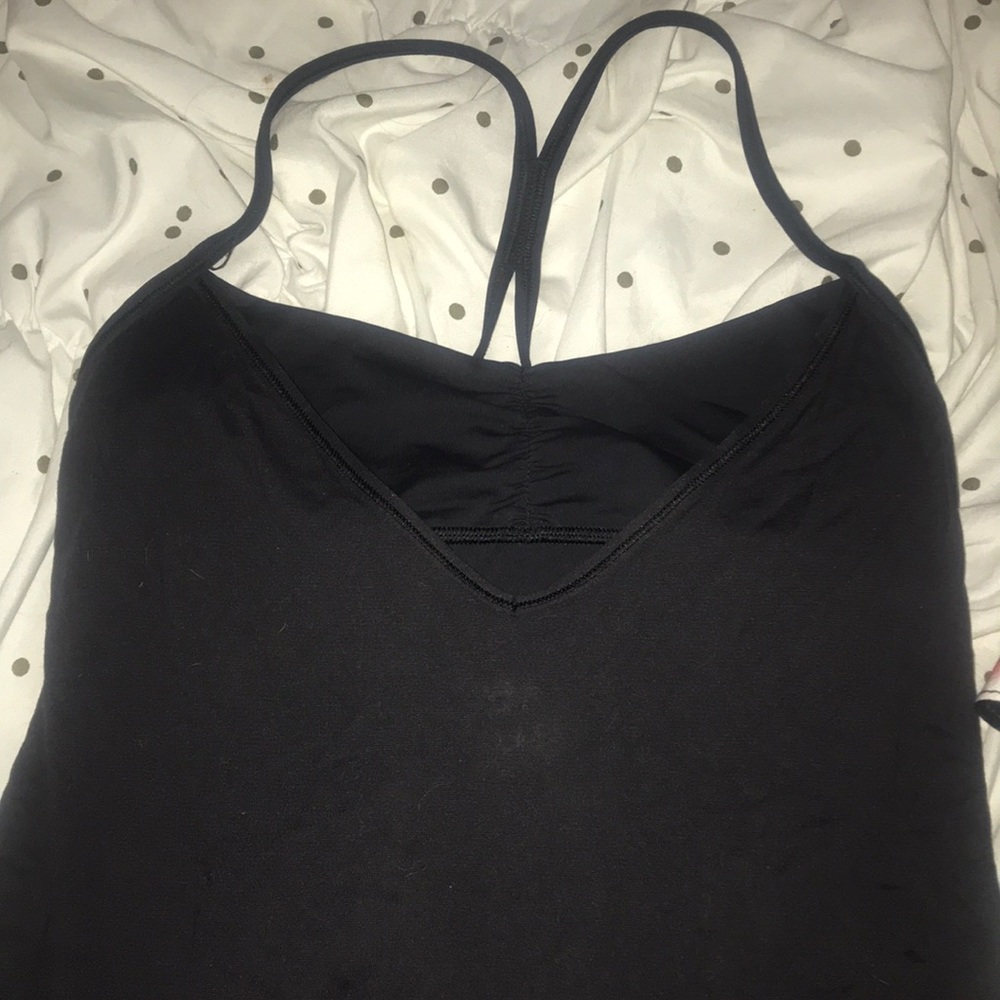 LU LuU LEMON black Tank with Built in Sports Bra🥰